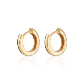 Gold Plated Huggie Hoop Earrings