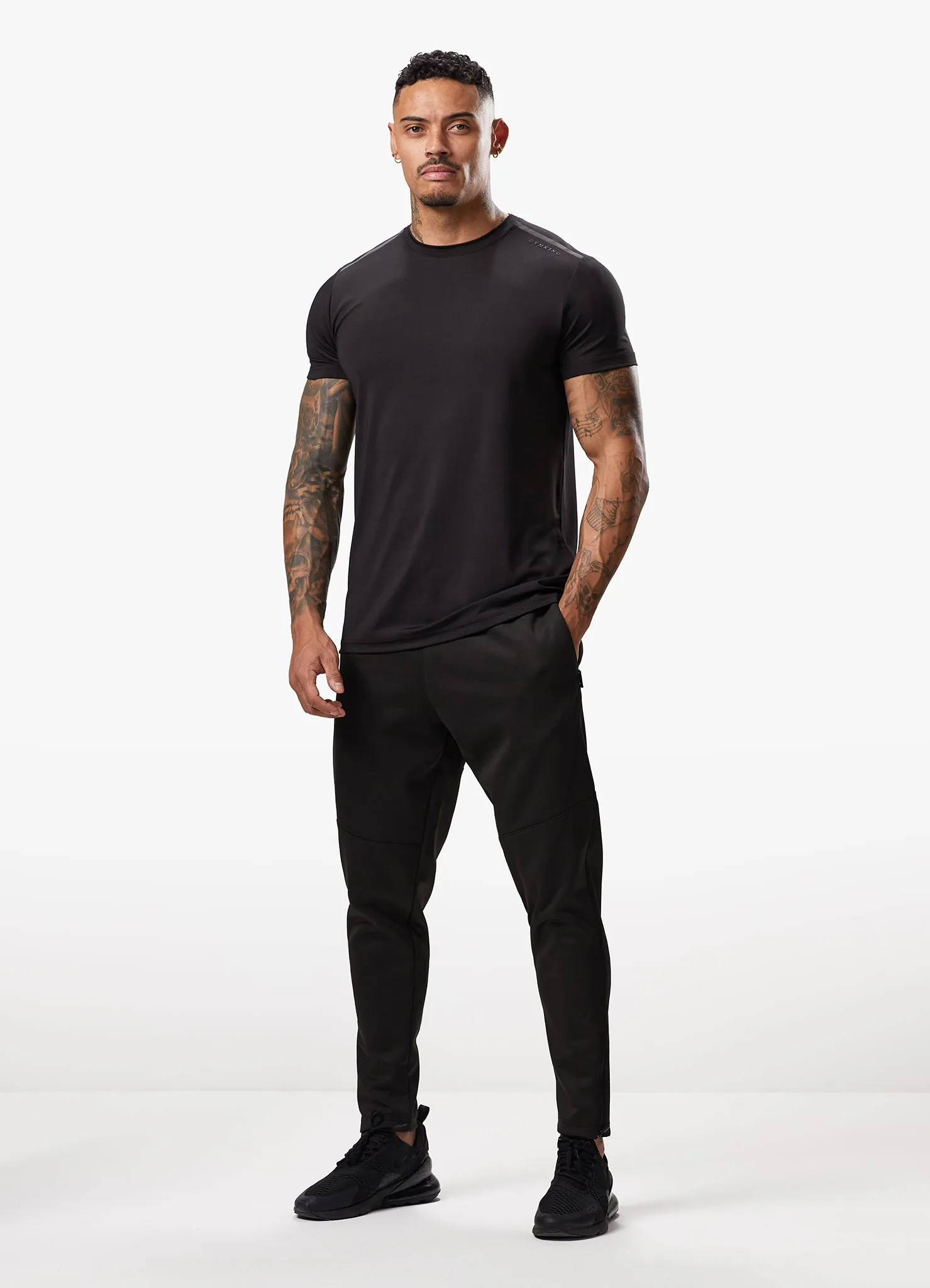 Gym King Alpha Poly Tee - Black