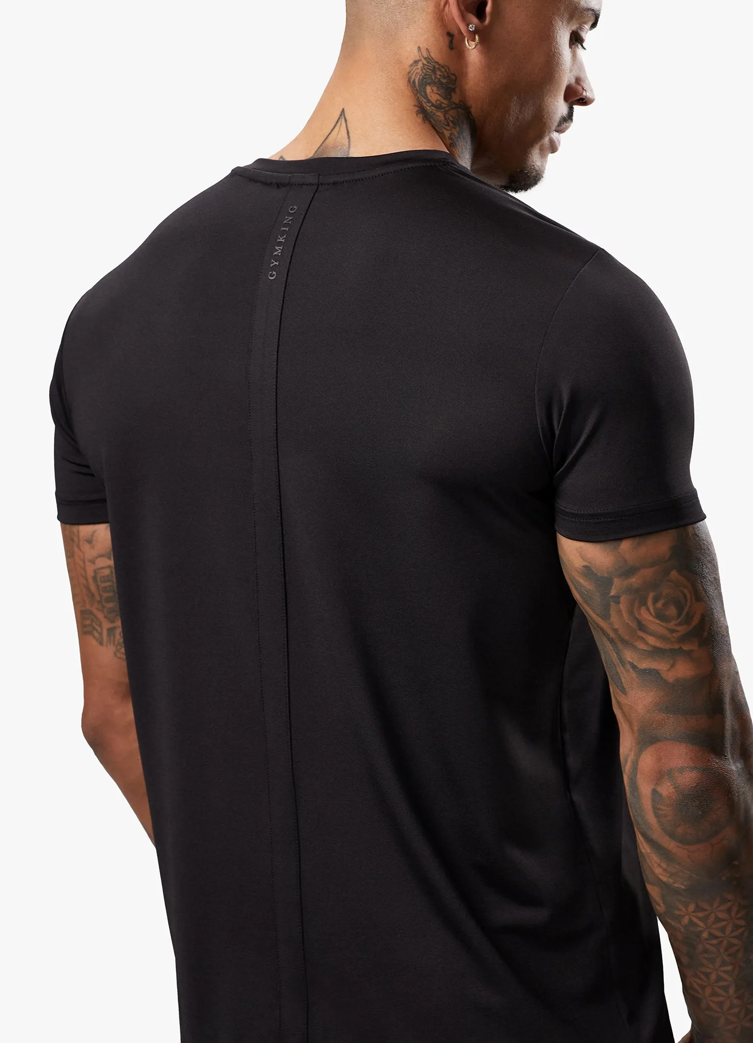 Gym King Alpha Poly Tee - Black