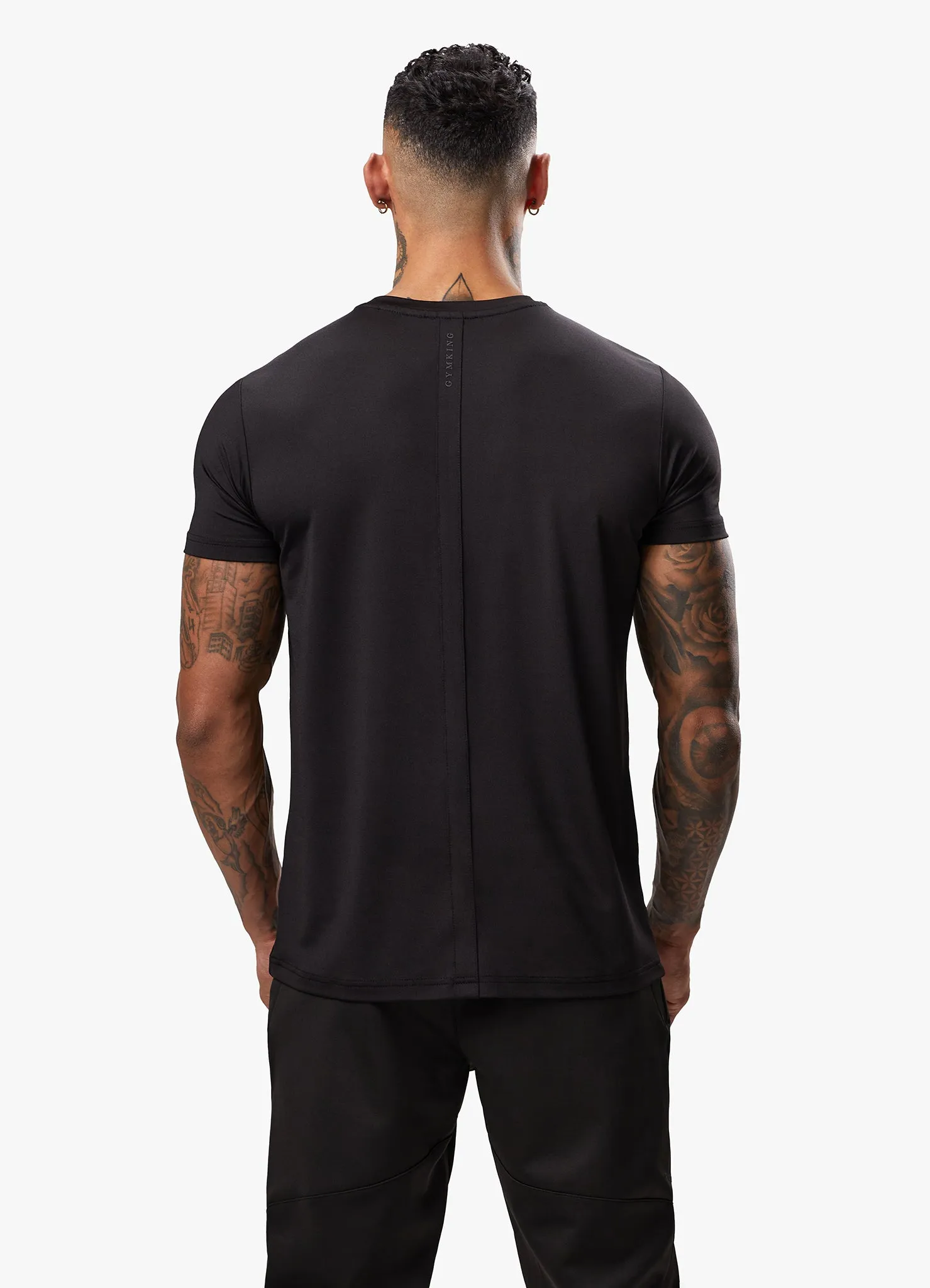 Gym King Alpha Poly Tee - Black