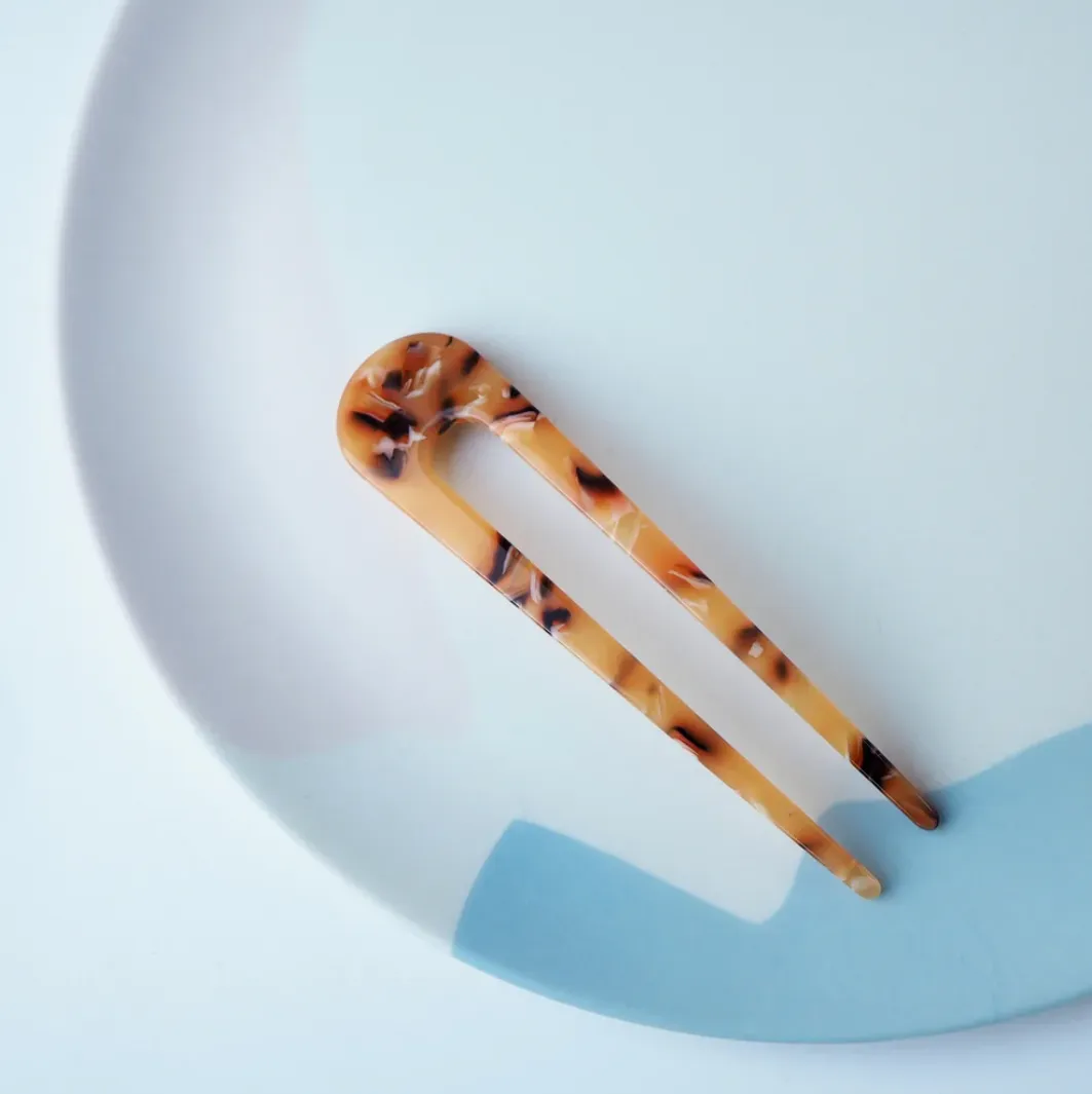 Hair Pin | Honey Tortoiseshell | by Custom Made