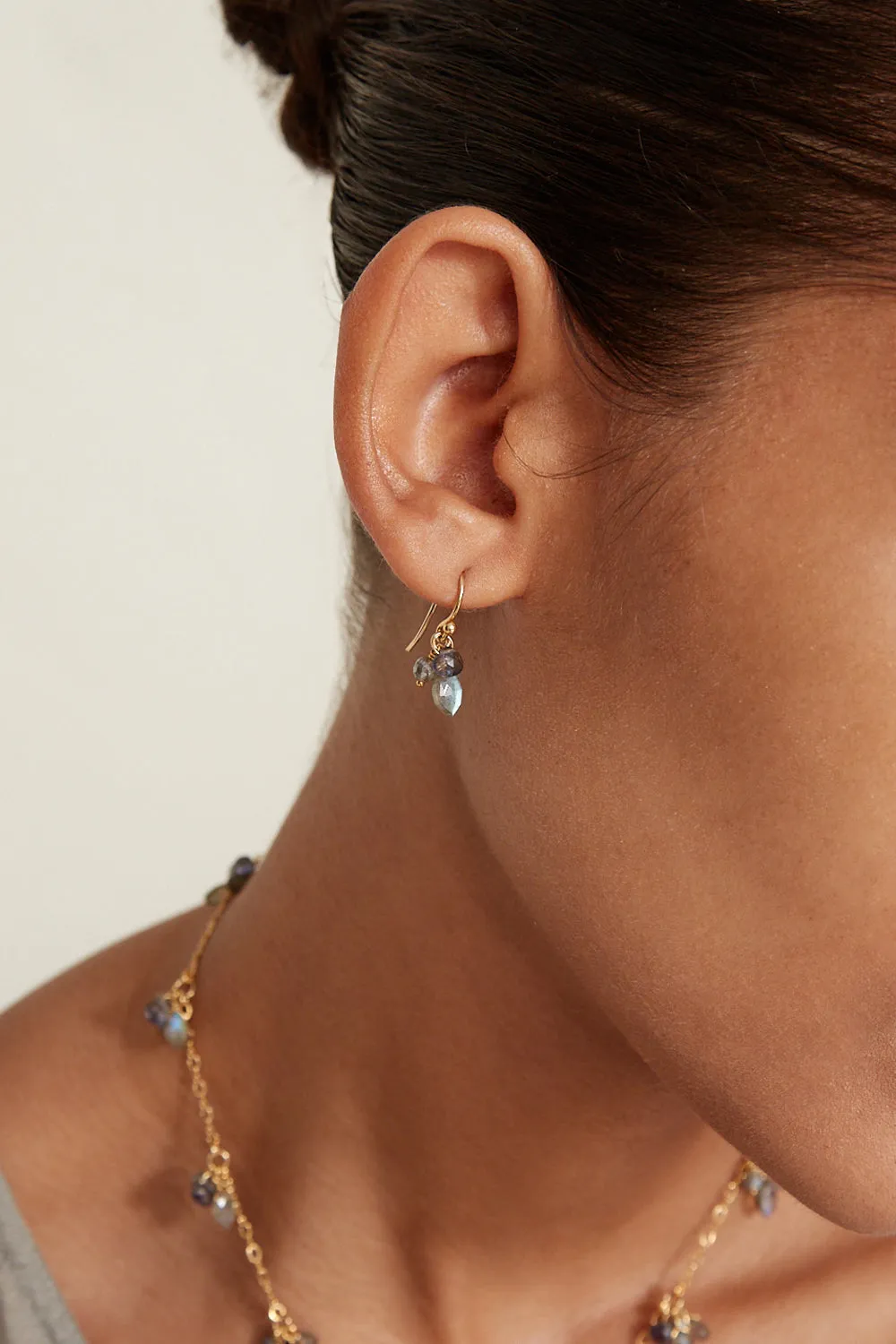 Hila Earrings Labradorite Mix