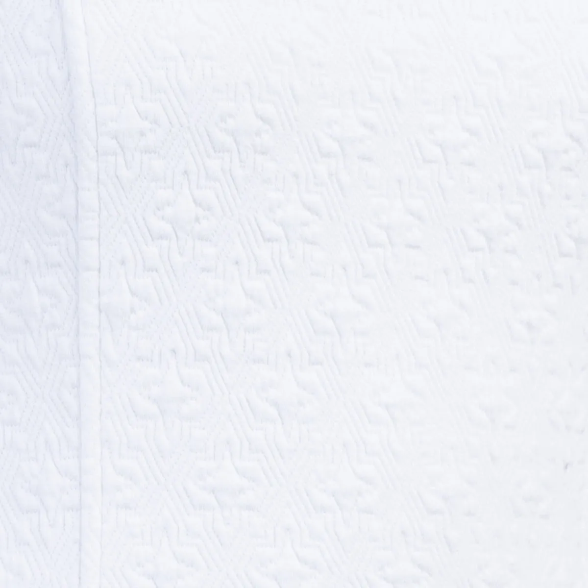 Jacquard Princess Line Dress in White.
