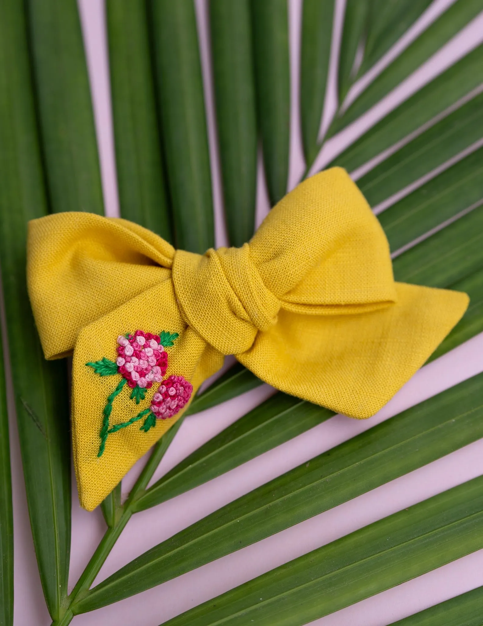 Knotted Ribbon Bow | Sunny Yellow