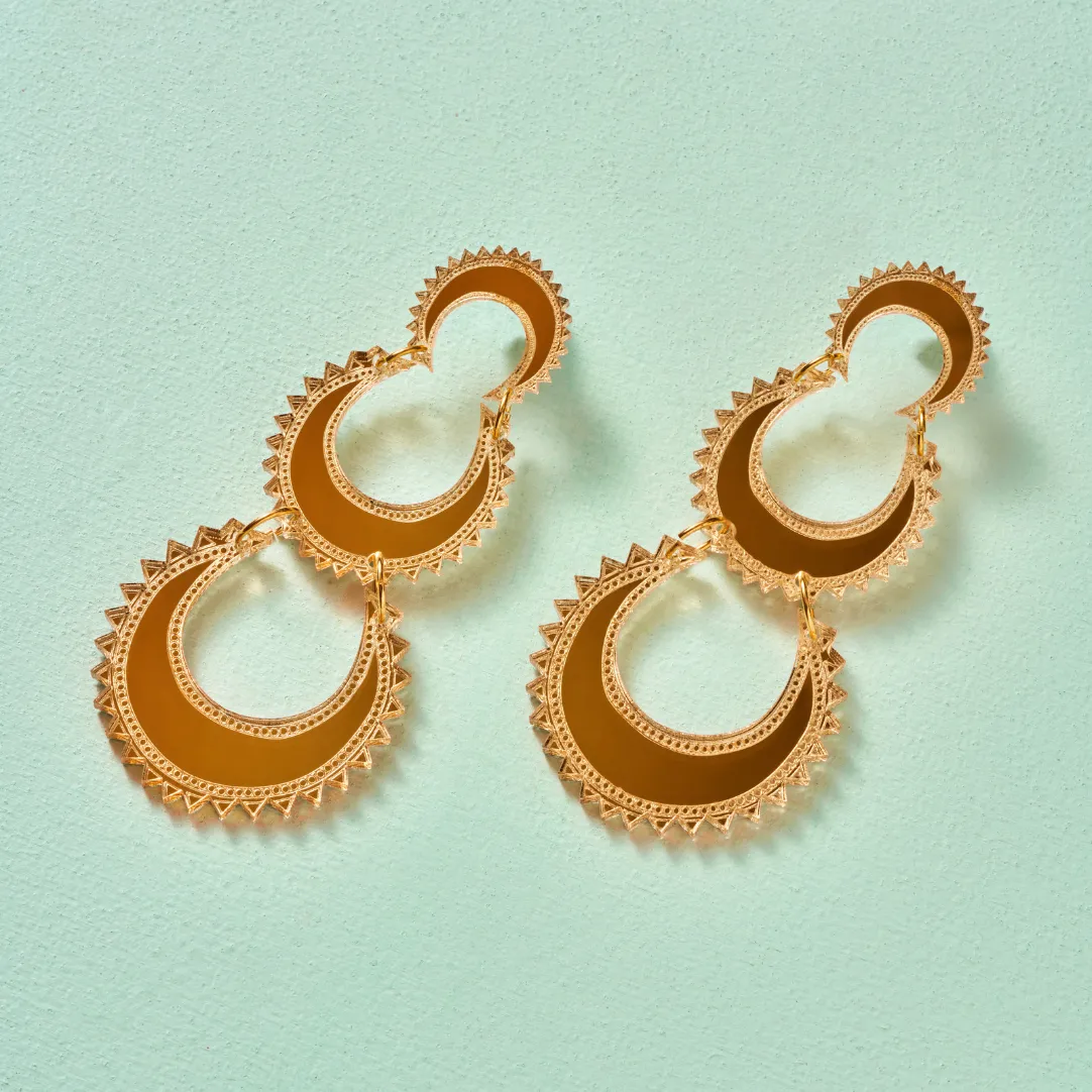 Layered Chand Earrings
