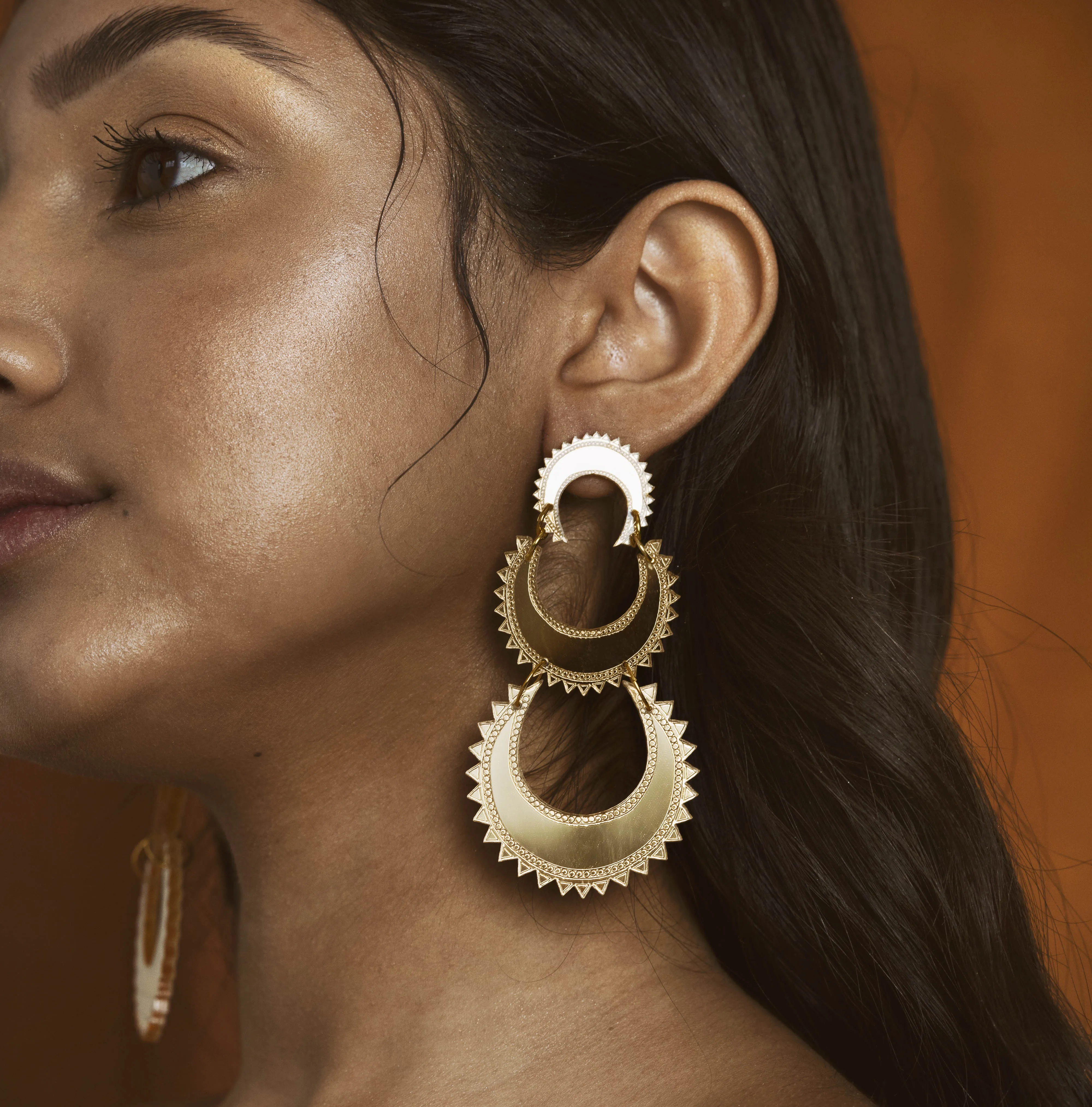 Layered Chand Earrings