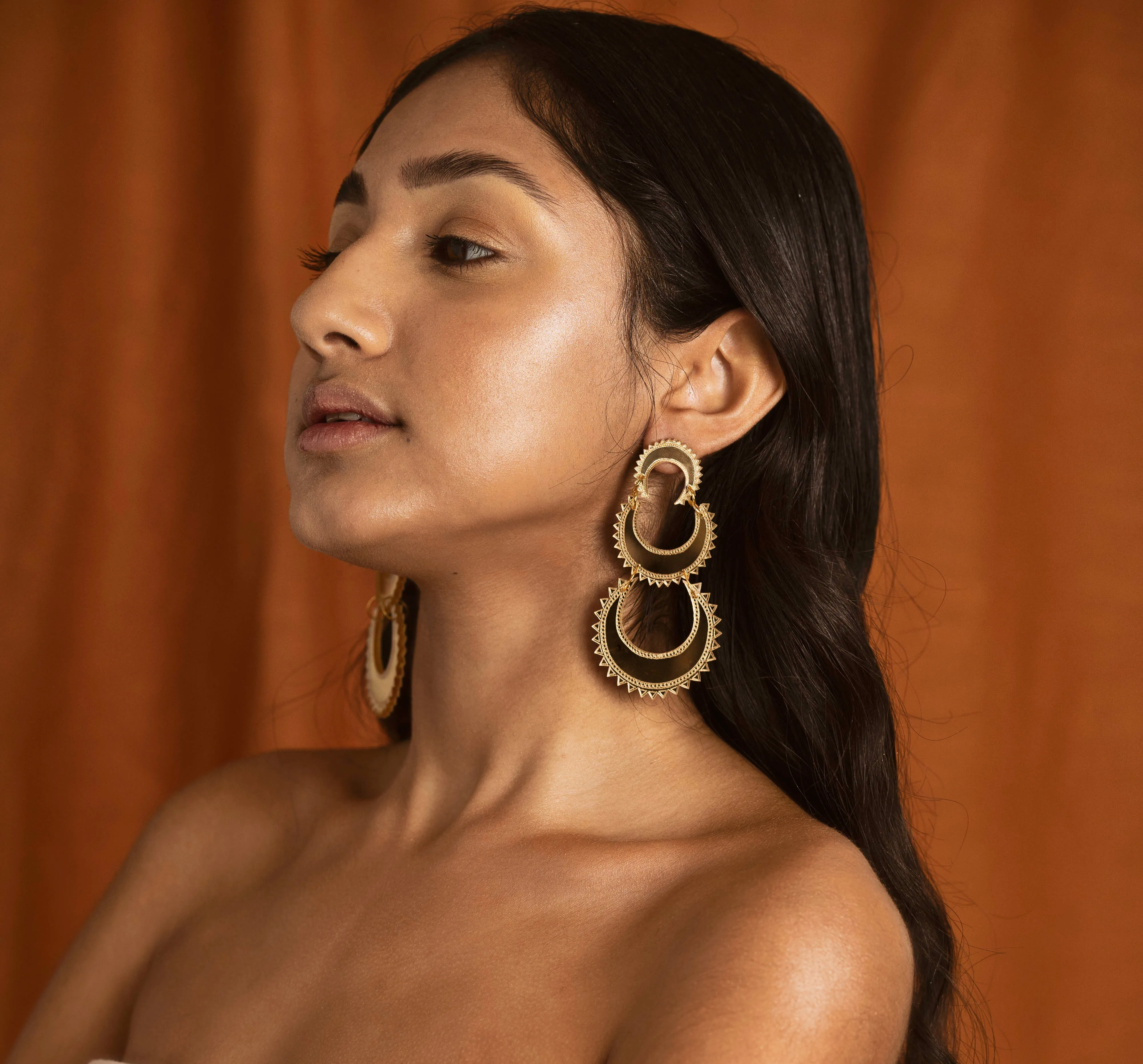 Layered Chand Earrings