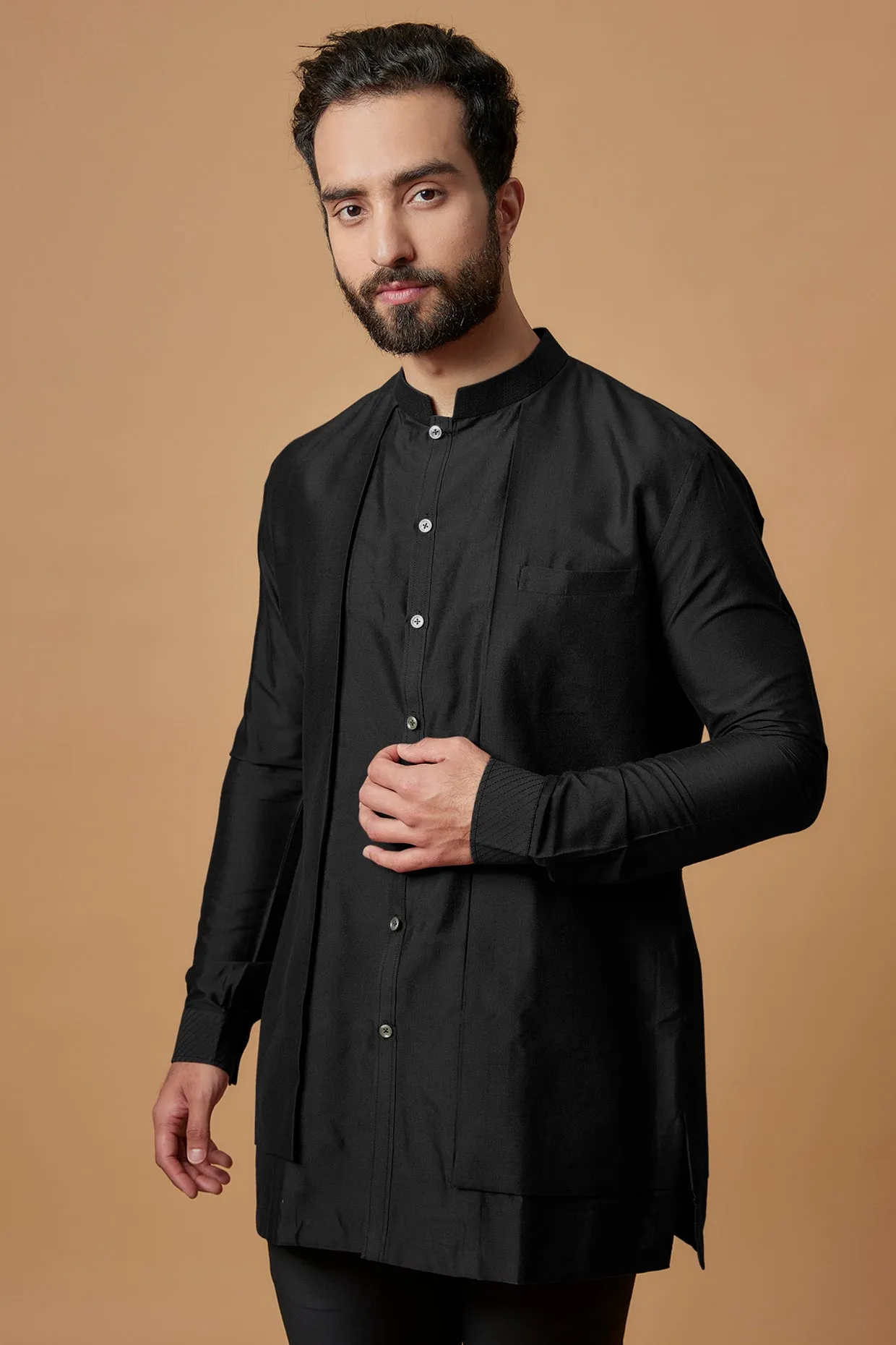 Layered Shirt Kurta - Rayaan