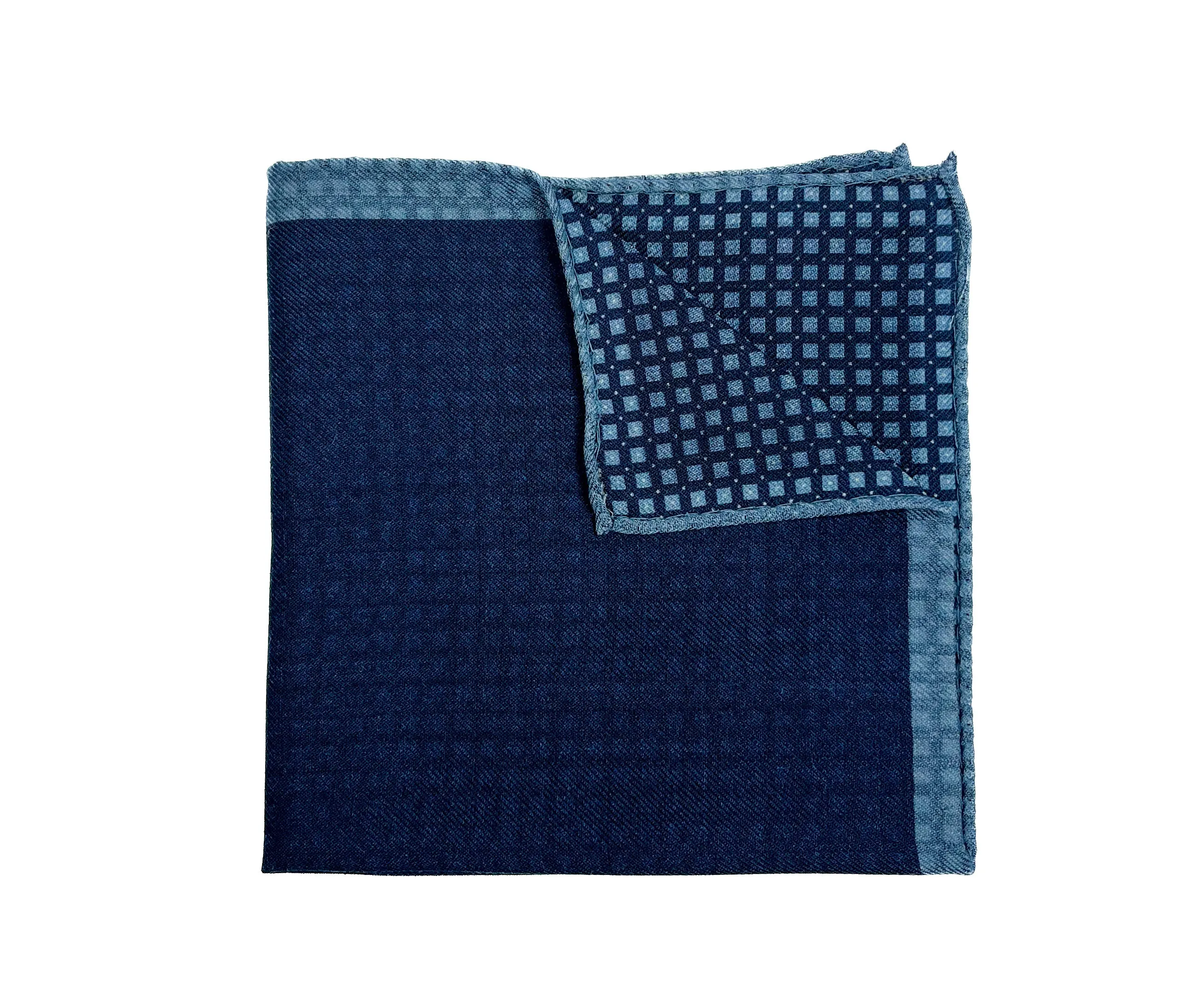 Liam John Double Faced Squared Pocket Square