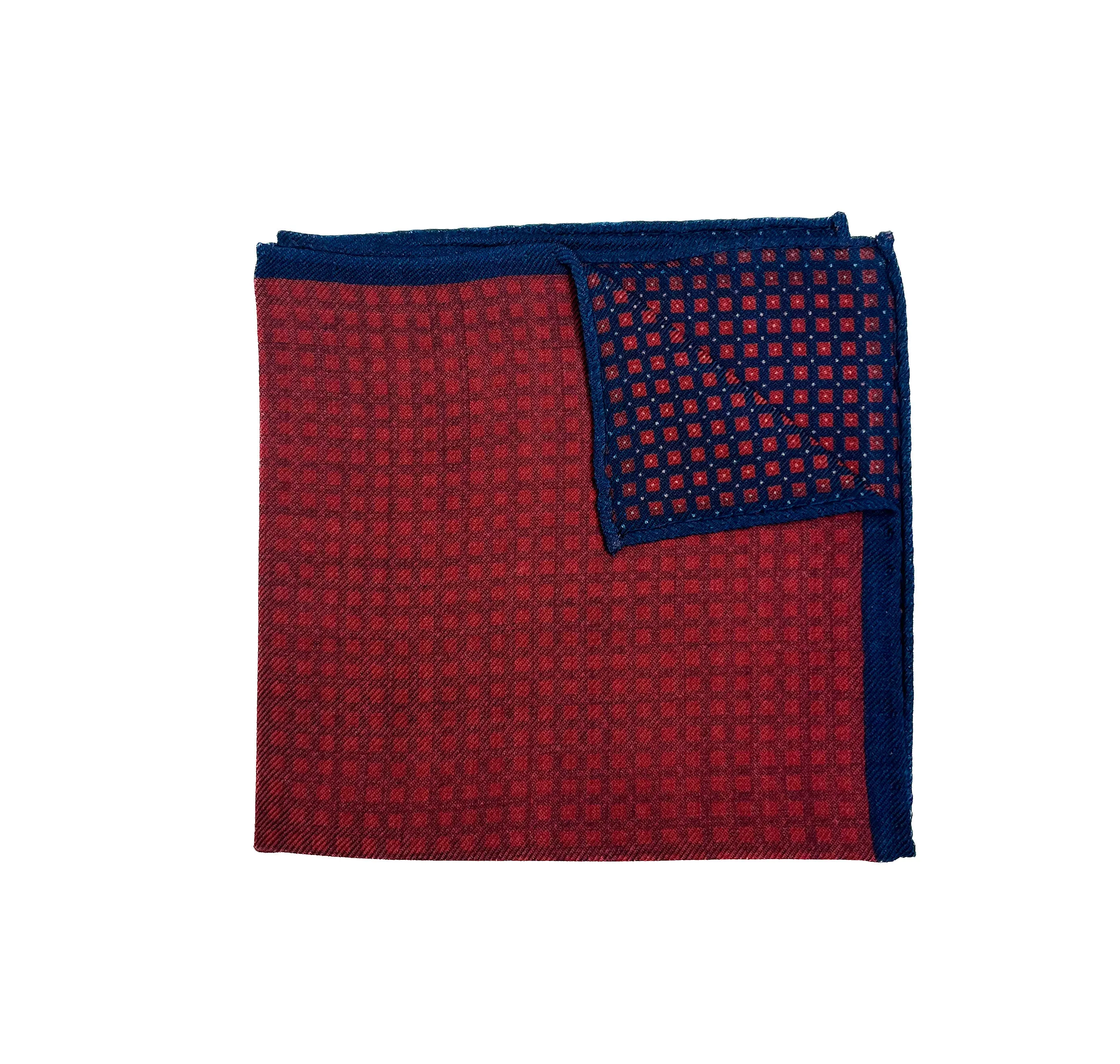 Liam John Double Faced Squared Pocket Square