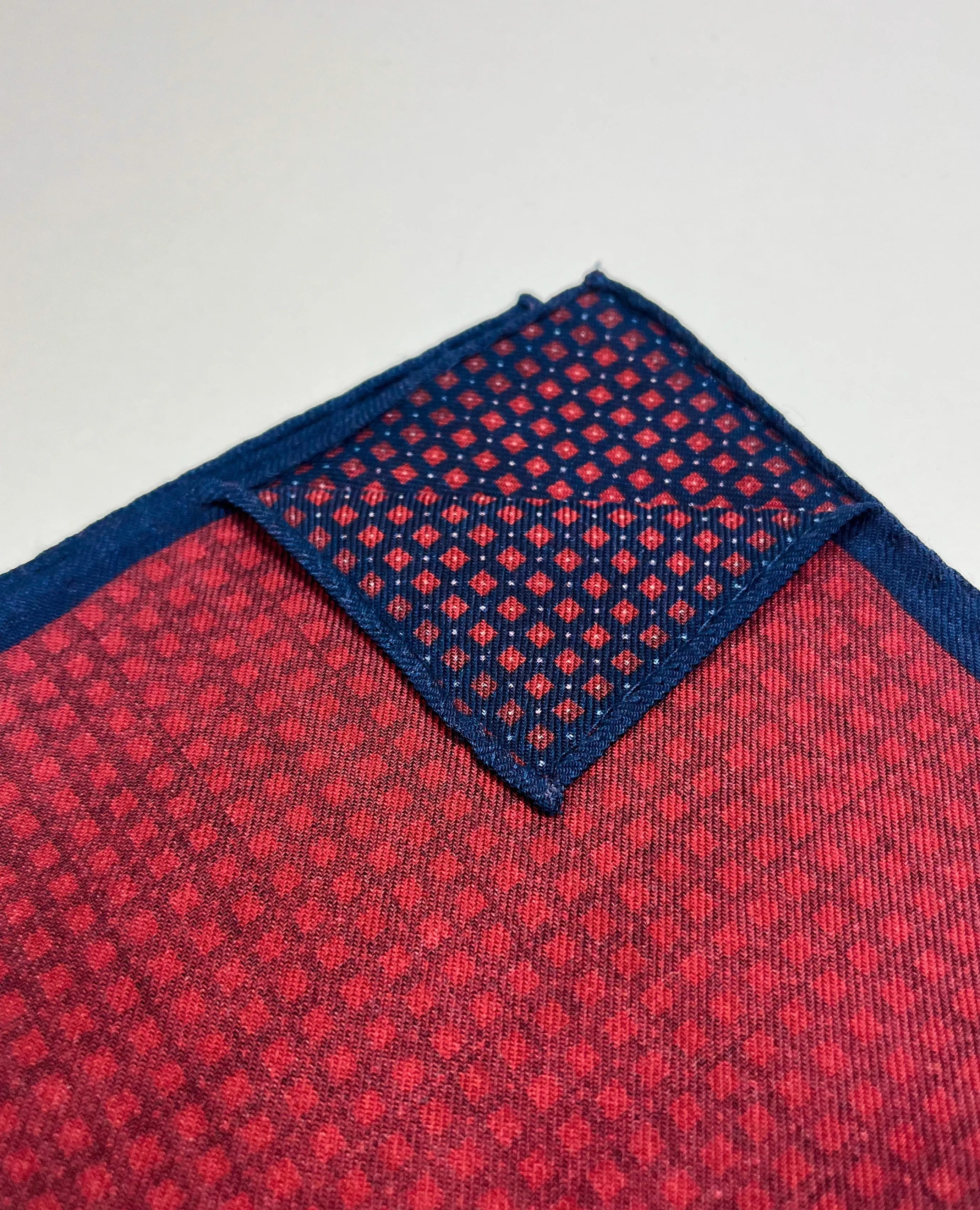 Liam John Double Faced Squared Pocket Square