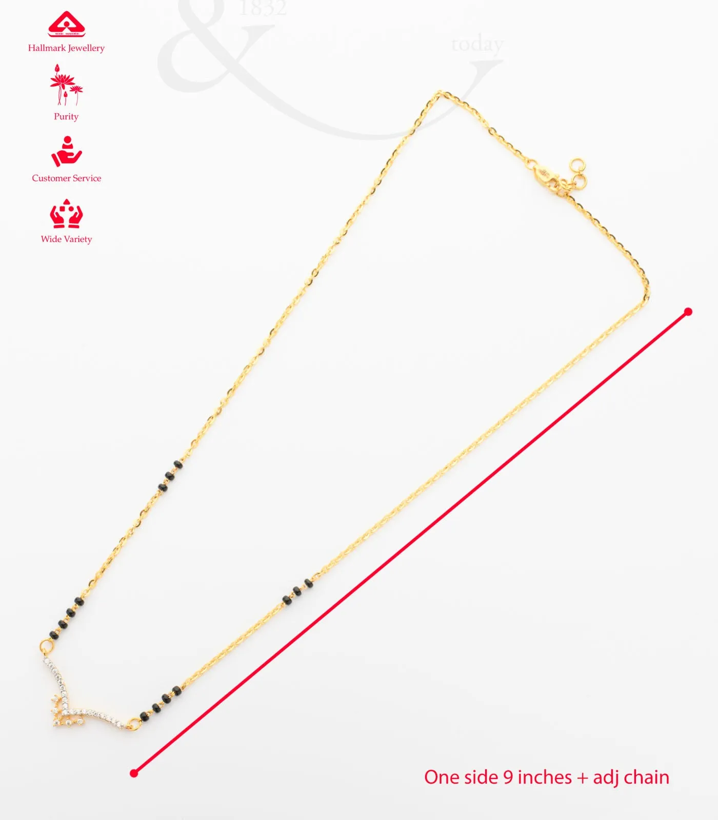 Linear Five Star Mangalsutra