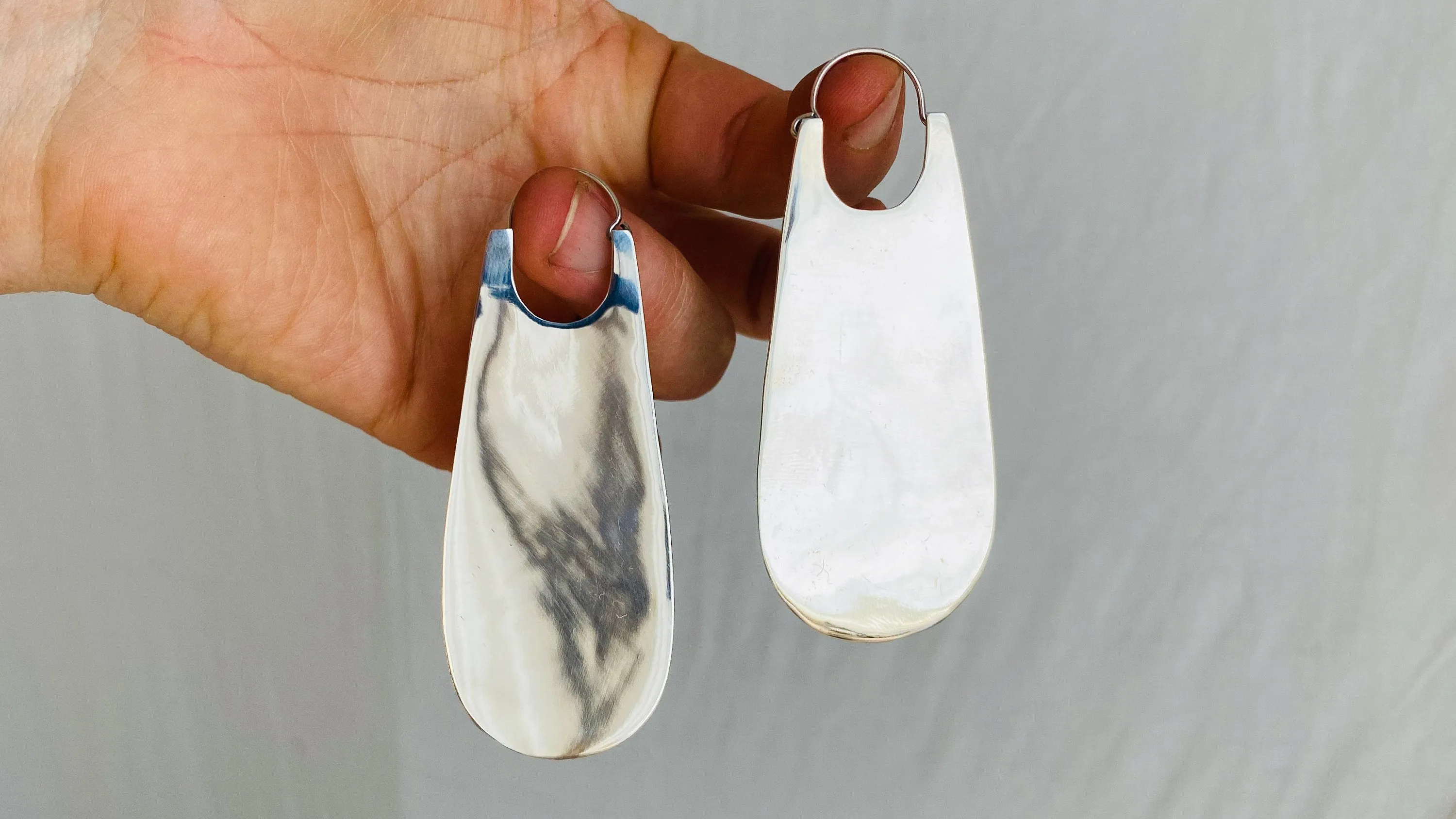 Long Sterling Silver Earrings. Atelier Aadya. 0235