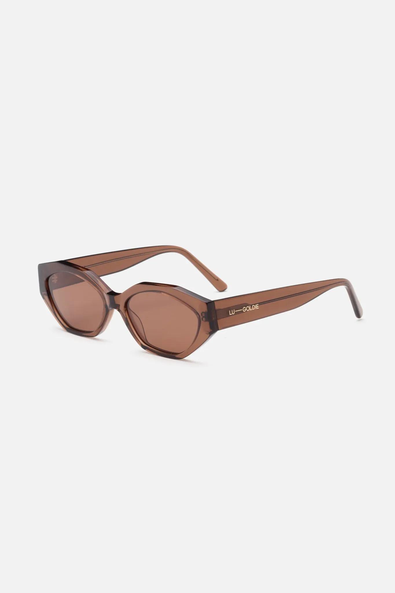 Lu Goldie Eliana Sunglasses Espresso