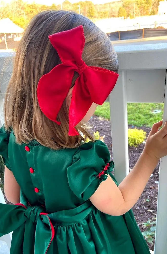 Medium Satin Bowtie with Twisted Wrap and Whimsy Tails