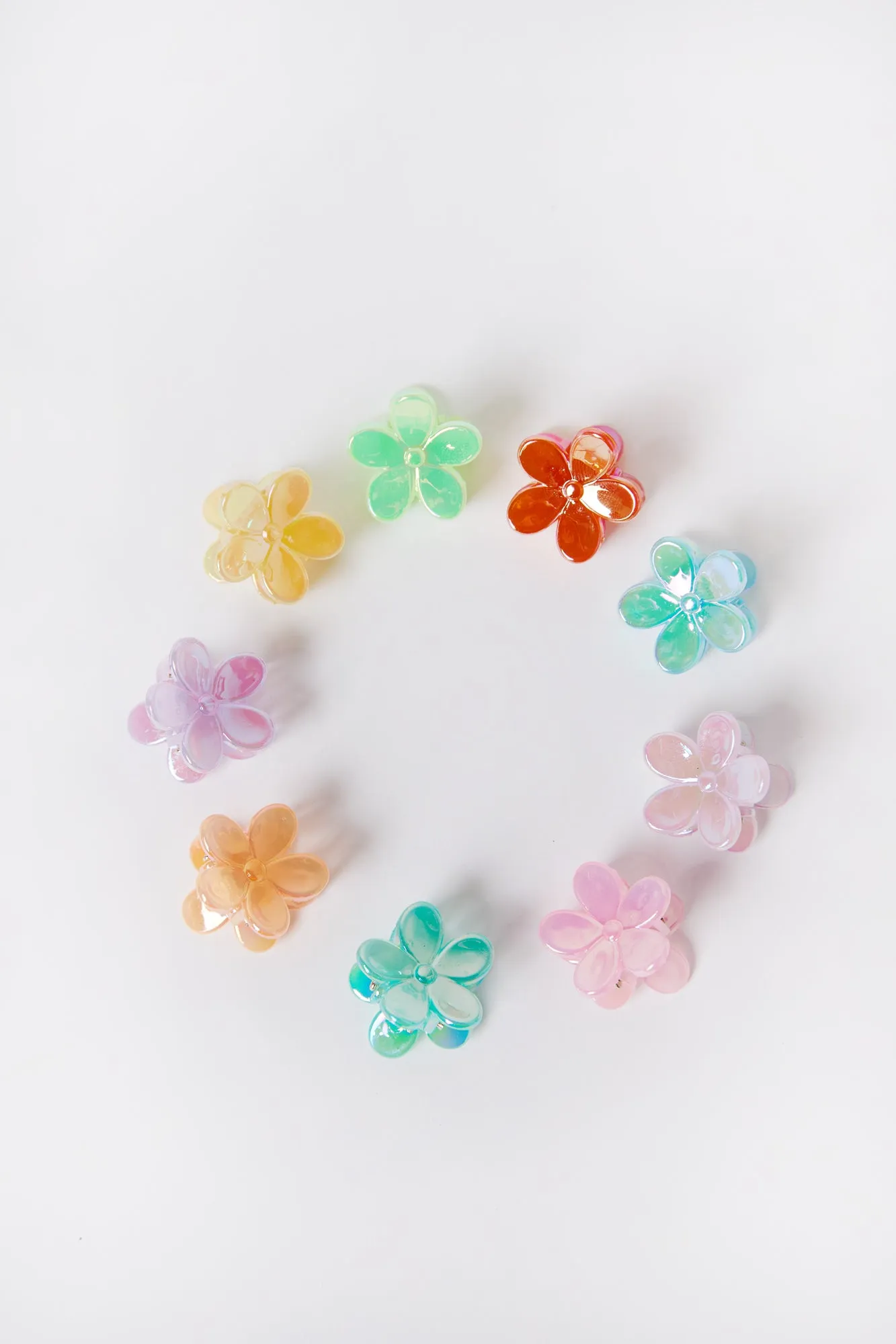 Mini Flower Claw Clips 10-Pack