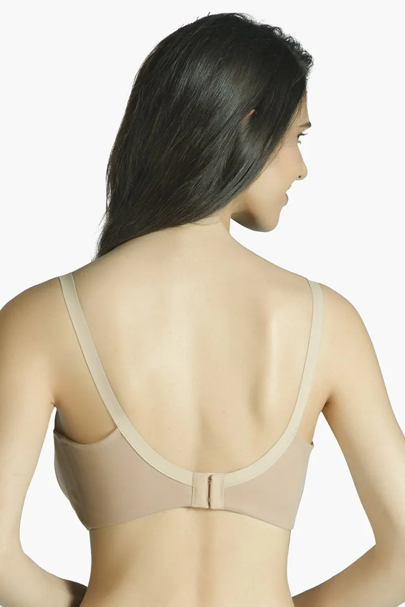 Minimiser Non-Padded Non-Wired Bra - Sandalwood