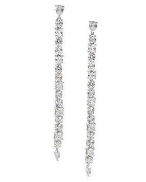 Multi CZ Drop Earrings