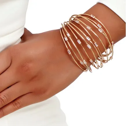 Multiline Baguette Cuff