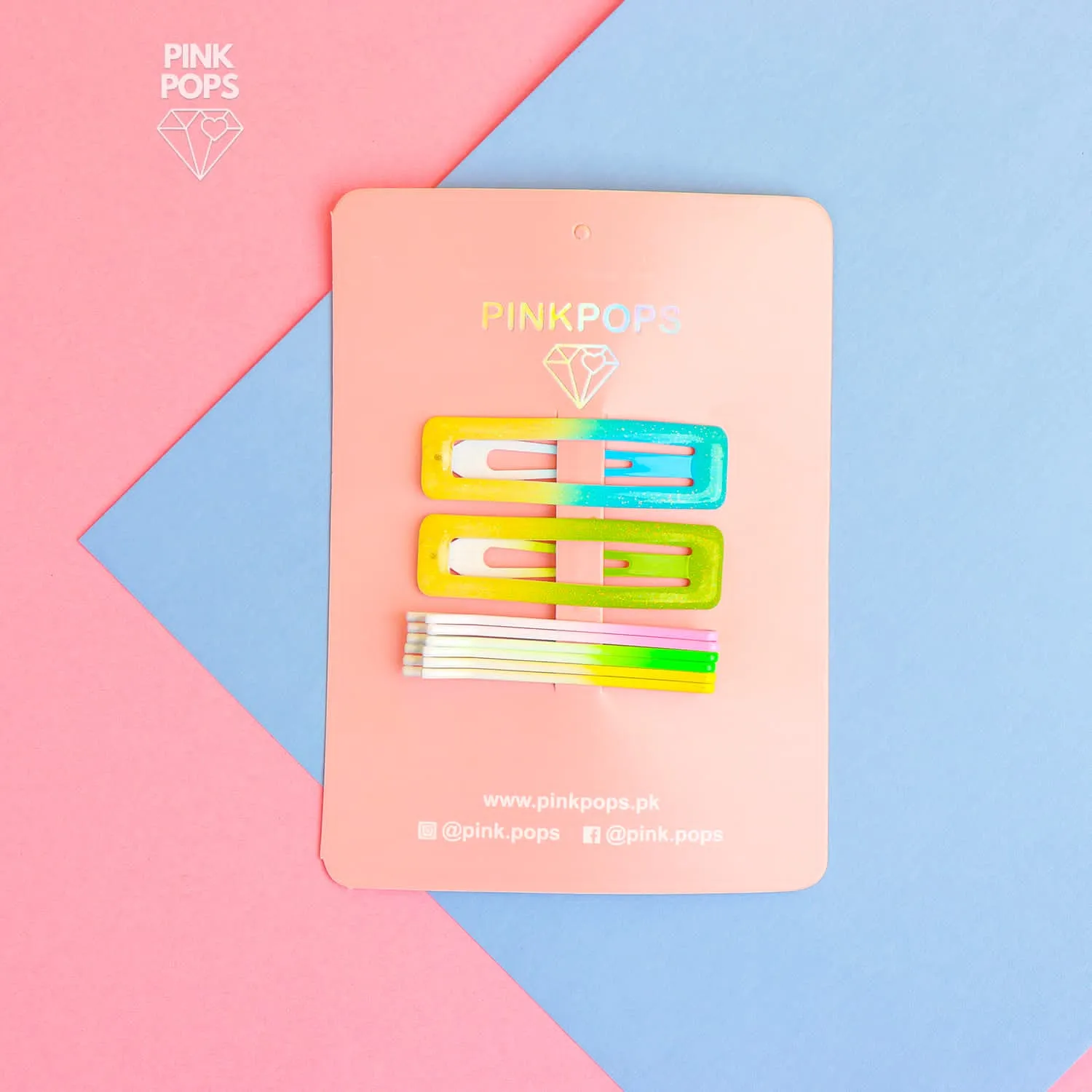 Set of 8 Gradient Tic Tac & Bobby Pins