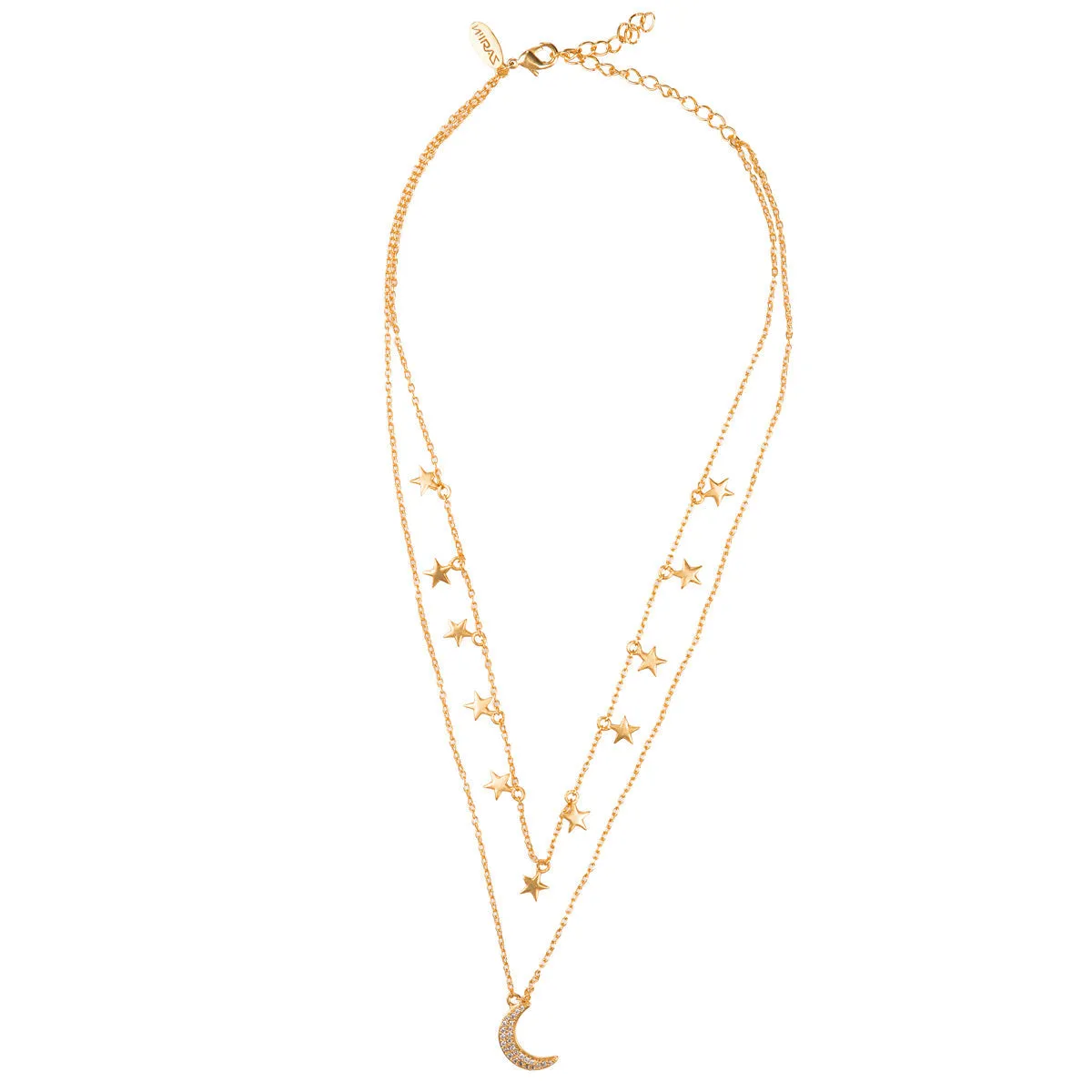 Sky Full Of Stars Two-Layered CZ Necklace
