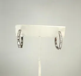 Small Baguette Hoop Earrings