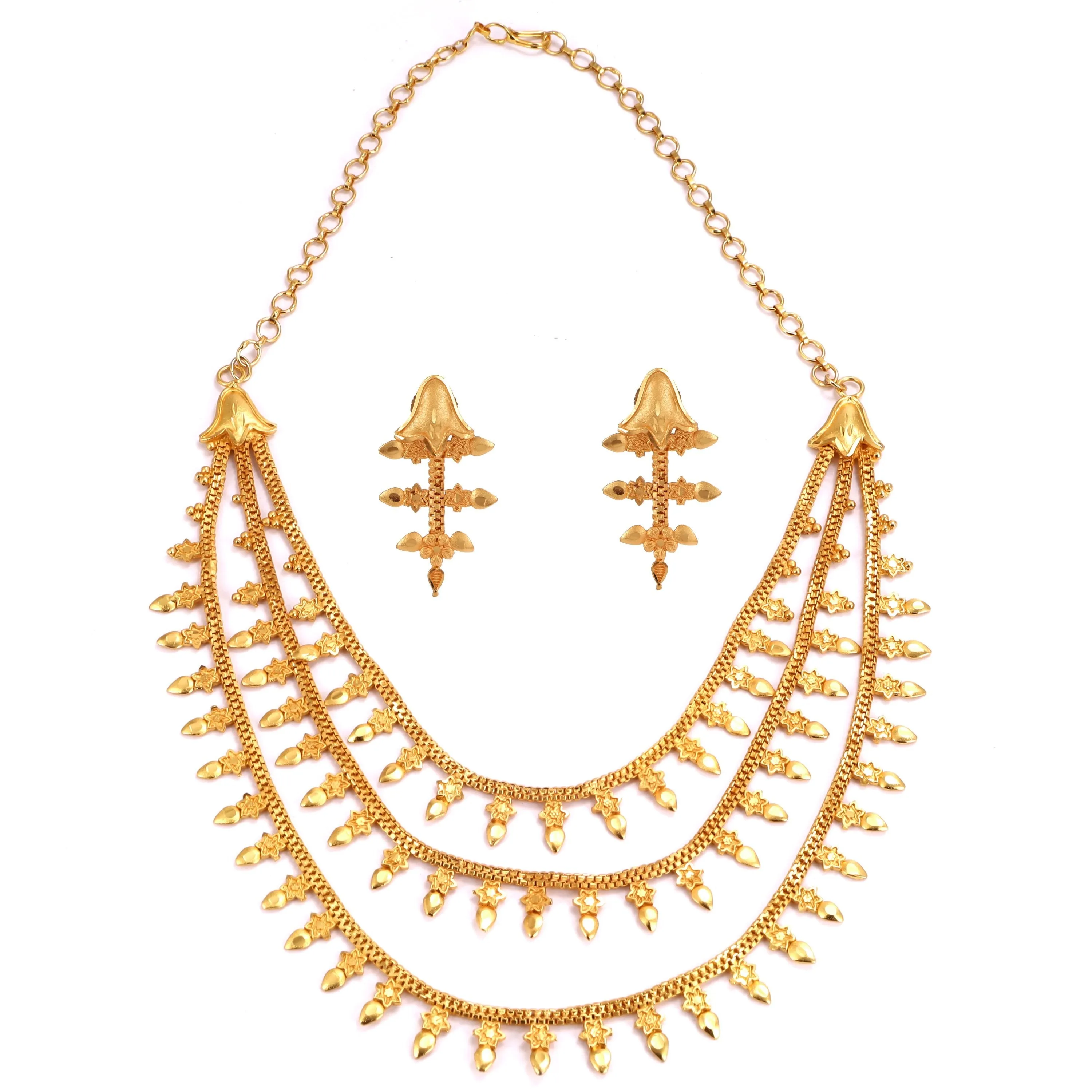 Three Layered Necklace Set
