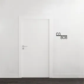 Unit Number Signage -Linear