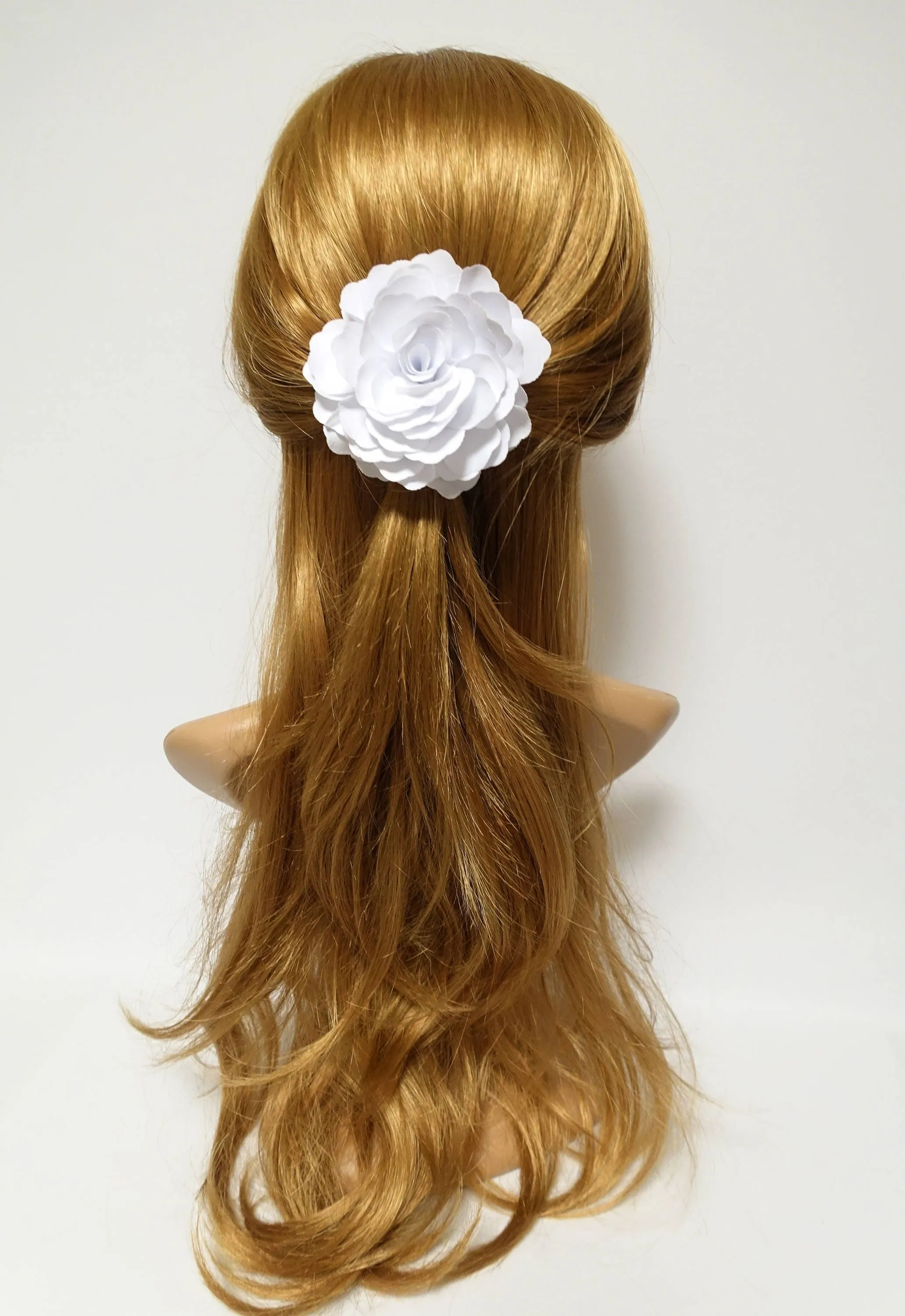 White Flower Hair Clip Corsage Wedding Bride Hair Clip Multi Functional Flower Accessory Collection 2