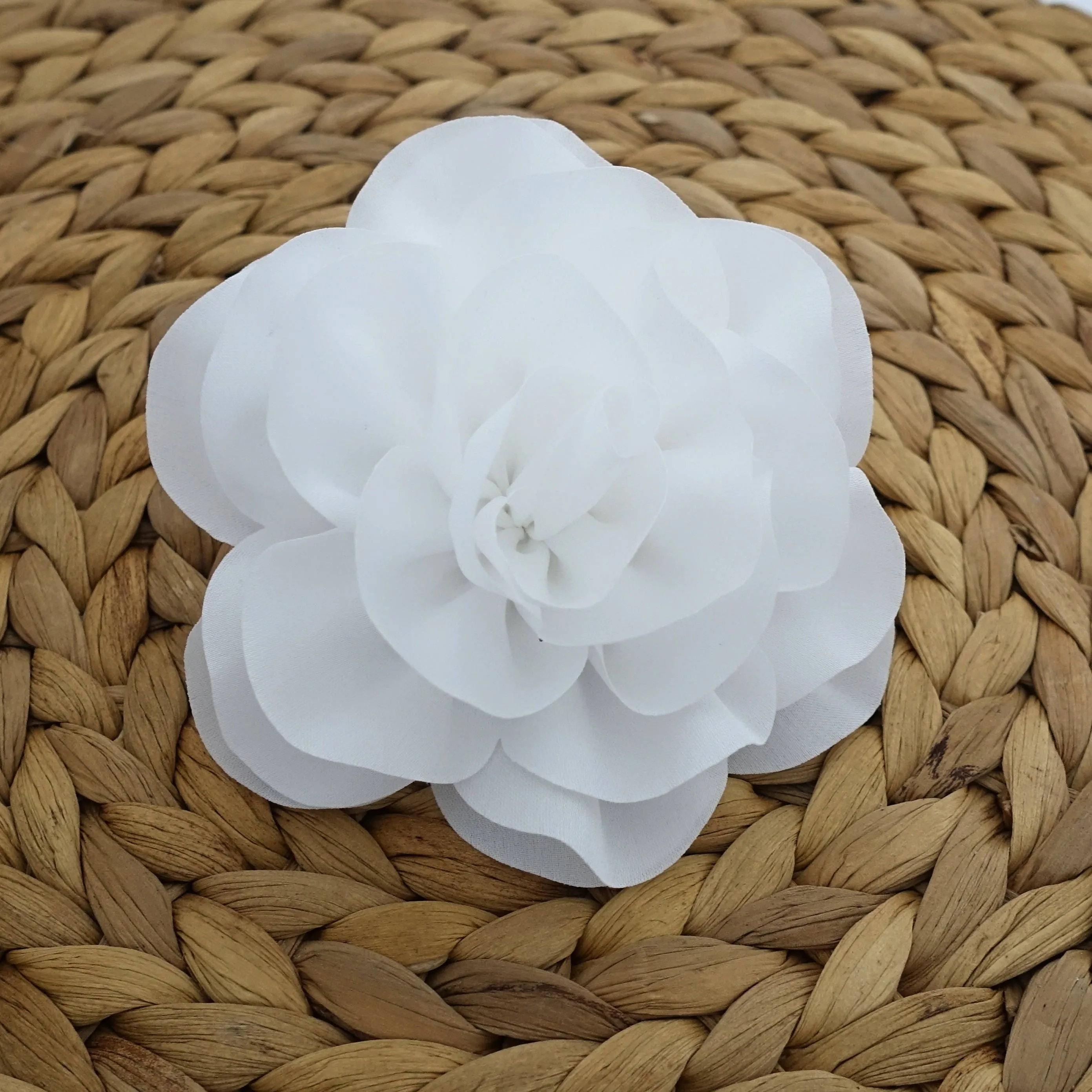White Flower Hair  Corsage Clip Multi Functional Flower Accessory Collection 3 Wedding Bride Flower Hair Accessory